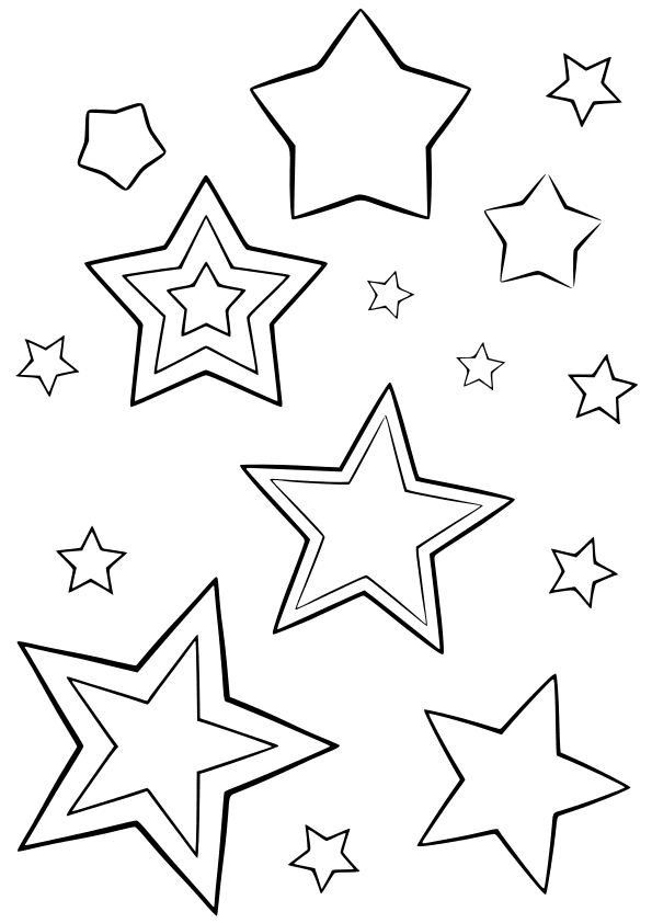 Star9 free coloring pages for kids