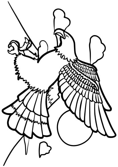 Eagle free coloring pages for kids