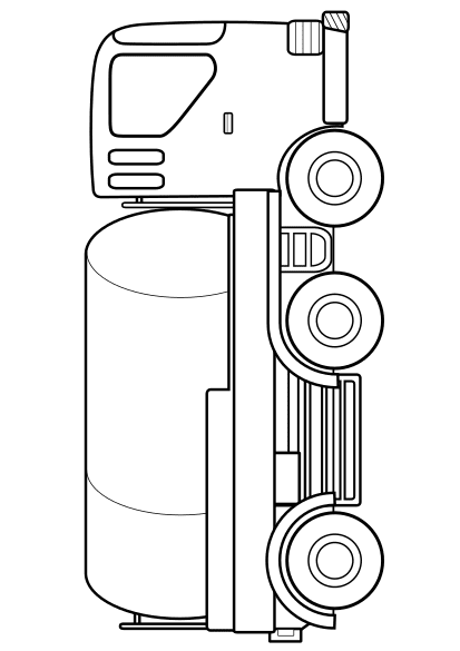 Tank lorry free coloring pages for kids