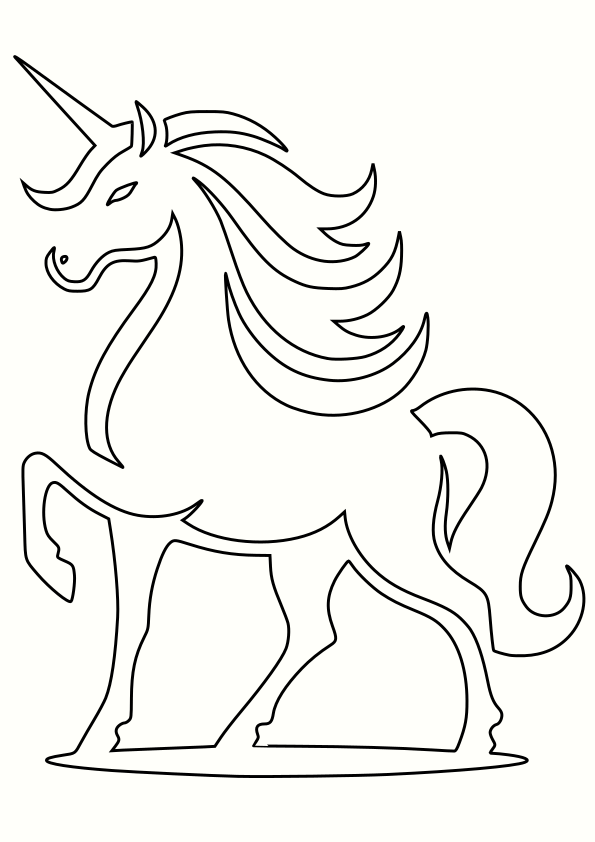 Unicorn 7 free coloring pages for kids