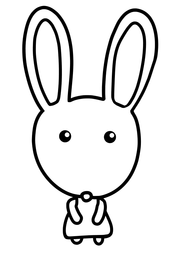 Rabbit5 free coloring pages for kids