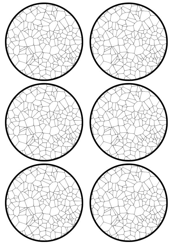 Circle Voronoimulti free coloring pages for kids