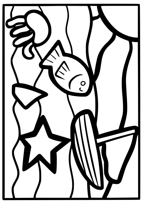 Sea6 free coloring pages for kids