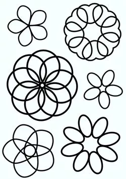今週のランキングに入った花模様12月の塗り絵です