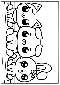 今週のランキングに入ったアニマルズの塗り絵です