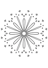 今週のランキングに入った花火4の塗り絵です