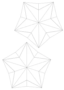 今週のランキングに入った星3Dの塗り絵です