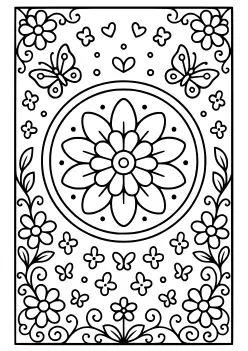 今週のランキングに入ったまんだら83の塗り絵です