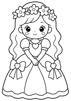 今週のランキングに入ったプリンセス25の塗り絵です