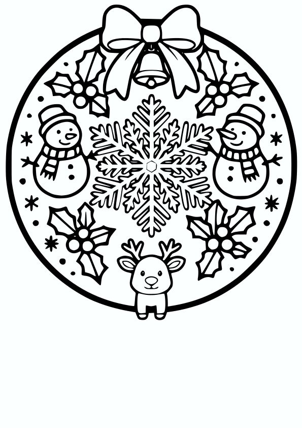 Winter free coloring pages for kids